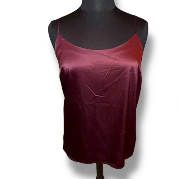 LANE BRYANT Satin Cami - Burgundy Plus 16 - Picture 3 of 13
